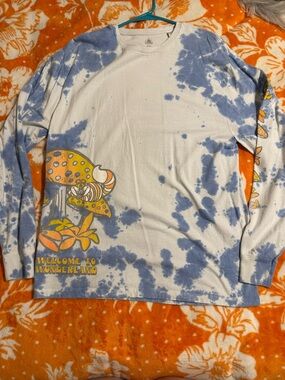 Disney White Tee with Subtle Gray Logo Print